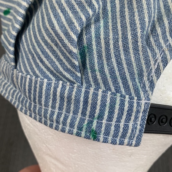 Saint Louis Zoo Engineer Train Conductor Cap Youth 59cm Hickory Stripe Snapback - Picture 9 of 17